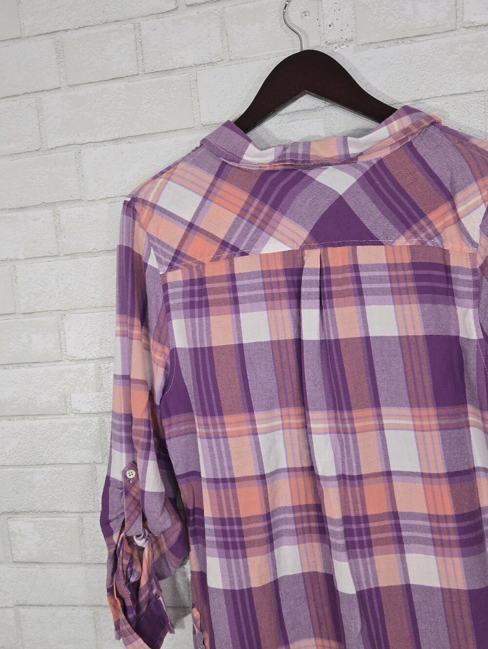Relativity flannel print button down - Picture 9 of 13